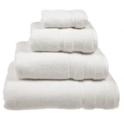 Allure Super Soft Zero Twist White 100% Egyptian Cotton Towels