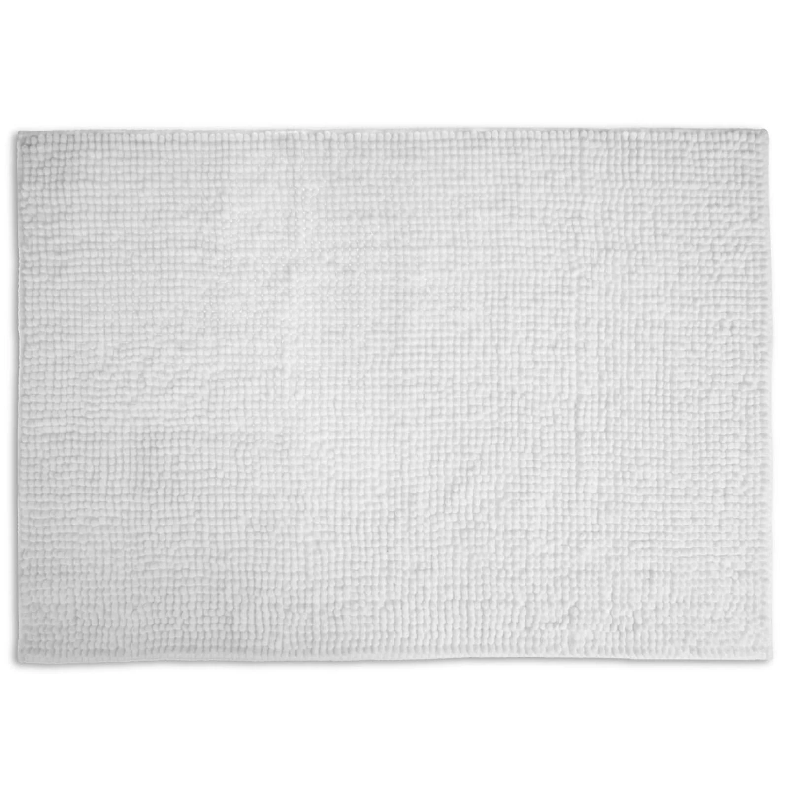 Allure Supersoft Chenille Non-Slip Bath Mat White 3 Allure Supersoft Chenille Non-Slip Bath Mat White
