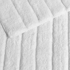 Allure Linear Rib Cotton Bath & Pedestal Mat Set White 7 Allure Linear Rib Cotton Bath & Pedestal Mat Set White -Allure Sales Store white 2 783feabc 8dee 497a 8f41 f5d5605e4091