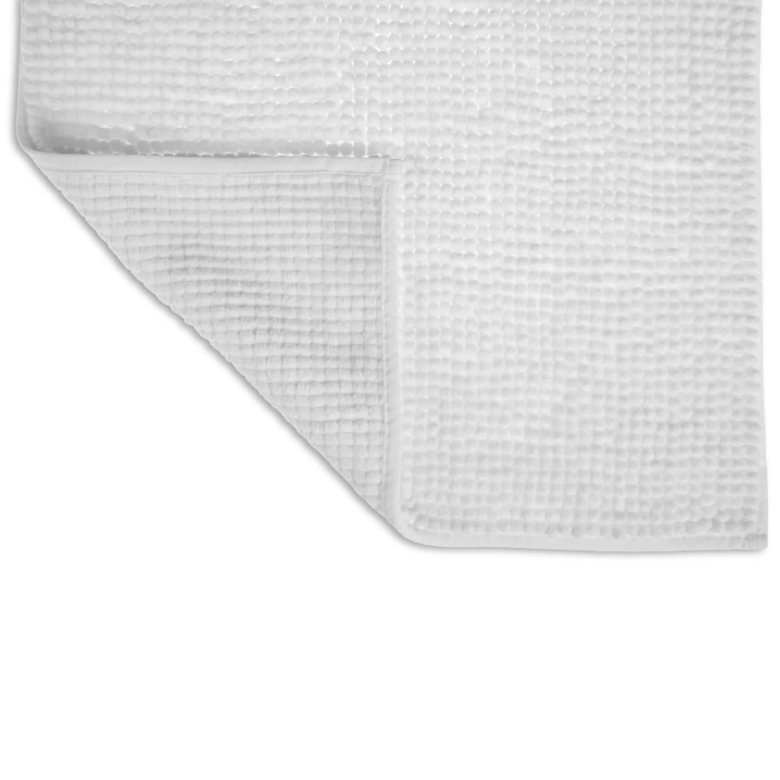 Allure Supersoft Chenille Non-Slip Bath Mat White 5 Allure Supersoft Chenille Non-Slip Bath Mat White - Image 3