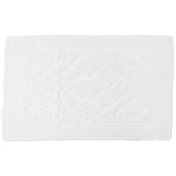 Allure Country House Jacquard Cotton Bath Mat White